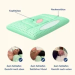 Ergonomisches Nackenkissen aus Memory Foam mit Aloe Vera 70 x 40 x 12 cm – Bild 7
