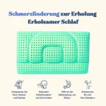 Ergonomisches Nackenkissen aus Memory Foam mit Aloe Vera 70 x 40 x 12 cm – Bild 8