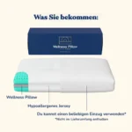 Ergonomisches Nackenkissen aus Memory Foam mit Aloe Vera 70 x 40 x 12 cm – Bild 5