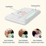 Ergonomisches Nackenkissen aus Memory Foam 70 x 40 x 12 cm – Bild 4