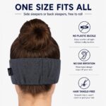 3D Stoff-Schlafmaske mit breitem Stirnband – Bild 6