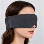 3D Stoff-Schlafmaske mit breitem Stirnband – Bild 7