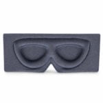 3D Stoff-Schlafmaske mit breitem Stirnband