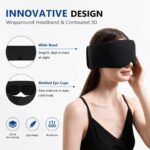 Kühlende 3D Wickel-Schlafmaske mit Ohrabdeckung – Bild 3