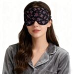 3D Schlafmaske mit Blumenmuster und Ohrstöpseln – Bild 6