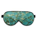 Flache Seiden-Schlafmaske Van Gogh Mandelblüte