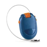 Zahlenschloss mit Kabel | aufrollbar | 75cm | Blau – Bild 2
