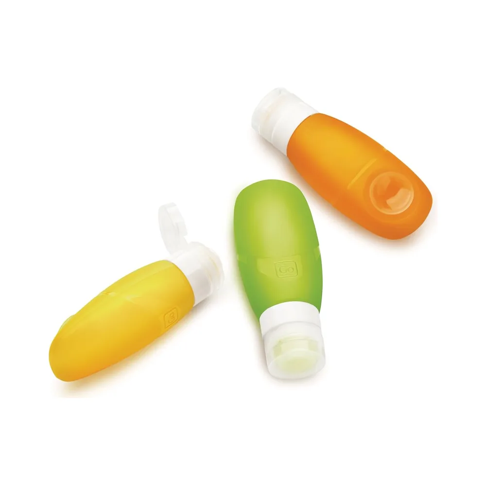 5016326102279_1-v2 Silikon-Quetschflaschen 3er-Set | 100ml | Gelb, Grün & Orange – Bild 1