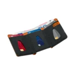 RFID Portemonnaie | 3-fach faltbar | Schwarz – Bild 2