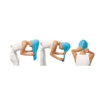 Haarturban | schnelltrocknend | Mikrofaser | Blau – Bild 2