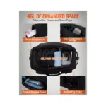 Gonex 3-in-1 wandelbare Reisetasche & Rucksack mit Schuhfach 45L – Bild 11