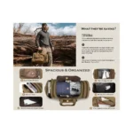 Gonex 50L Canvas-Reisetasche – Bild 7