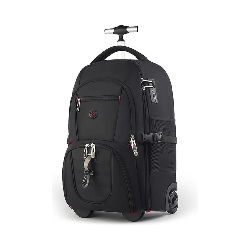 Crossgear 17″ Backpack with 2 wheels black